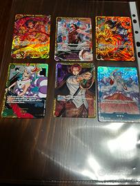 Lotto carte one piece piu carta luffy ichiban