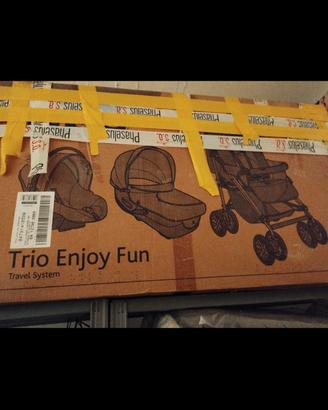 Trio Chicco Enjoy Fun Grigio Chiaro Sistema modula