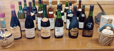 Bottiglie vino collezione 