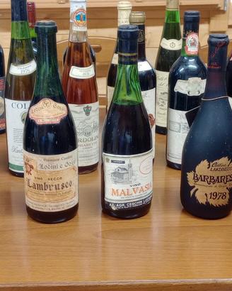 Bottiglie vino collezione 