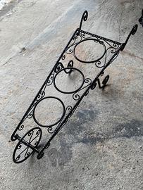 Carretto Porta Vasi / Fioriera in Ferro Battuto Ar