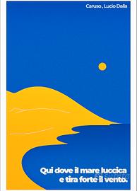 Poster omaggio Lucio Dalla Caruso A3