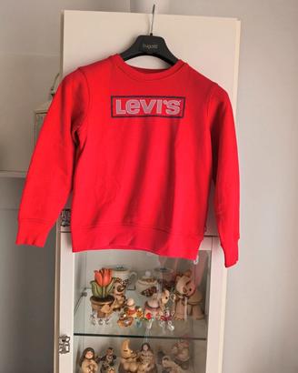 Felpa ragazzo Levi's taglia 14 anni colore rosso 