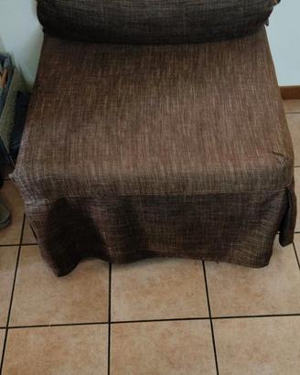 pouf letto singolo con materasso