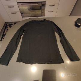 T-shirt nera a maniche lunghe taglia S della Gas 