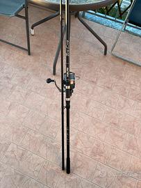 Set di 2 canne carp fishing e