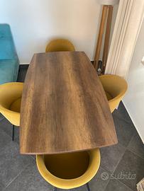 Tavolo Moderno Tomasella in Legno e ferro