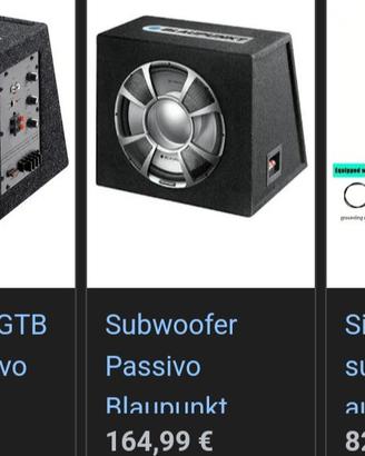 subwoofer come nuovo