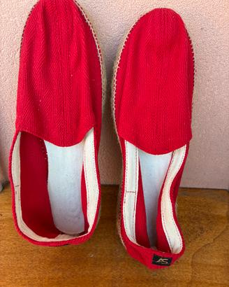 Scarpe espadrillas rigate nuove