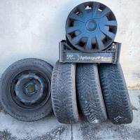 4 gomme invernali Michelin Alpin 4 con cerchio