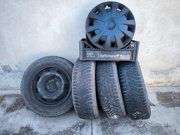 4  cerchi + gomme Michelin Alpin 4 185/65 R15