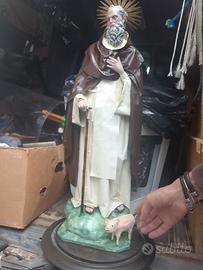statua sacra antica in cartapesta 