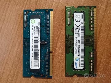 Moduli memoria RAM per PC