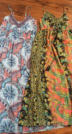 Set di due abiti lunghi trama Bohemian 