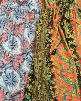 Set di due abiti lunghi trama Bohemian 