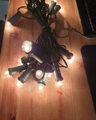 Ghirlanda luce chiara per feste