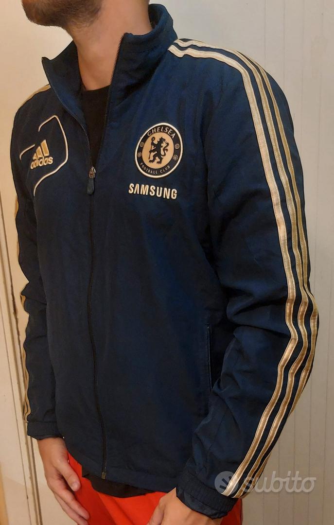 Felpa Antivento Adidas Chelsea Vintage Blu e Oro Abbigliamento e Accessori In vendita a Salerno