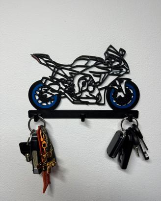 APPENDICHIAVI DA MURO STAMPATI IN 3D YAMAHA R1-R6