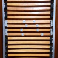 Rete letto singolo 80x190 a doghe in legno