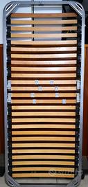 Rete letto singolo 80x190 a doghe in legno