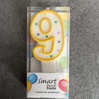 Candelina Compleanno 9 anni Torta Festa