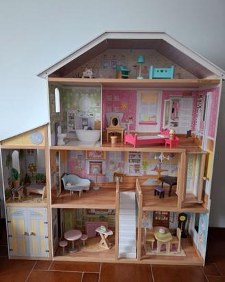 Grande Casa delle Bambole in Legno
