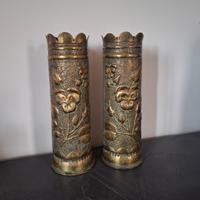 coppia di Bossoli trench art ww1
