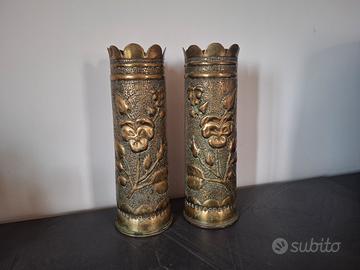 coppia di Bossoli trench art ww1