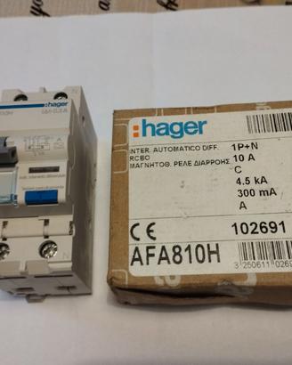 DIFFERENZIALE MAGNETOTERMICO HAGER AFA810H