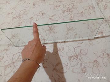 mensole in vetro trasparente 