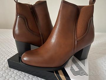 Stivaletto stivaletti tronchetto cammello marrone