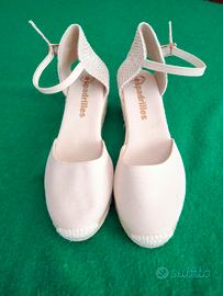 espadrillas originali con zeppa nuove 