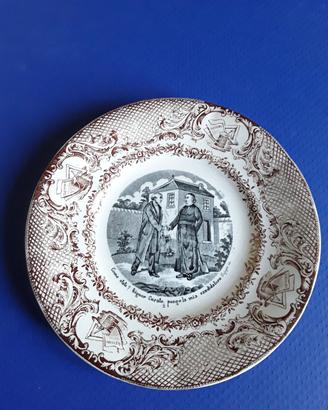 Piatto da parete in ceramica " Giro Elettorale "