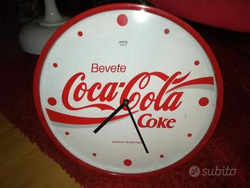 Coca-Cola Orologio Pubblicitario da Parete