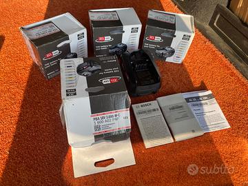 12 batterie BOSCH 18V. Ricaricabili nuove