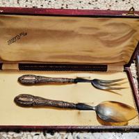 Posate da insalata Argento/Corno