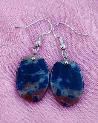 Coppia Orecchini Pietra Naturale Sodalite