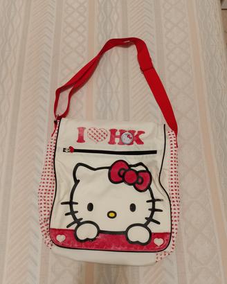 Borsa a tracolla di hello kitty bianca e rossa – c