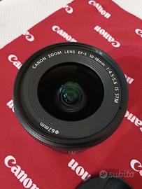 CANON, OBIETTIVO 10-18 IS STM + FILTRO