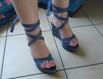 Sandali n. 36 con decorazioni