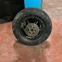 Cerchione ruota anteriore MBK Booster gommata