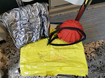 2 materassini gonfiabili con pompa e braccioli