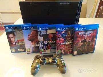 Playstation PS4 500 GB  con controller e 5 giochi