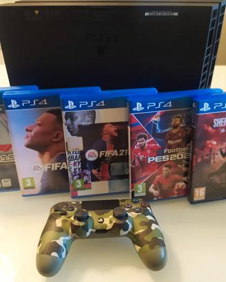 Playstation PS4 500 GB  con controller e 5 giochi