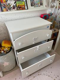 Cassettiera pali per bambine