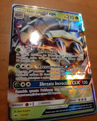Carta pokemon Golisopod GX