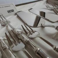 Set di posate da dessert placcato in argento