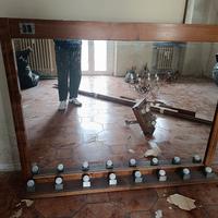 Specchio Vintage "Hollywood" con Cornice