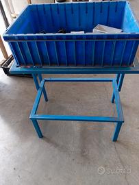 3 supporti in ferro x contenitori