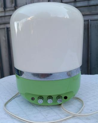 Lampada  con radio  vintage modernariato Italia